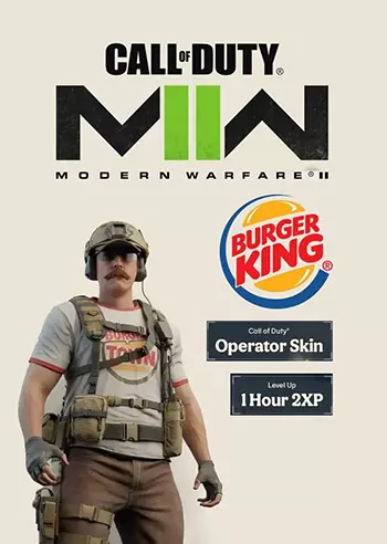 Call of Duty®: Modern Warfare® II - Burger King Operator Skin + 1 Hour 2XP (DLC) Official Website Key